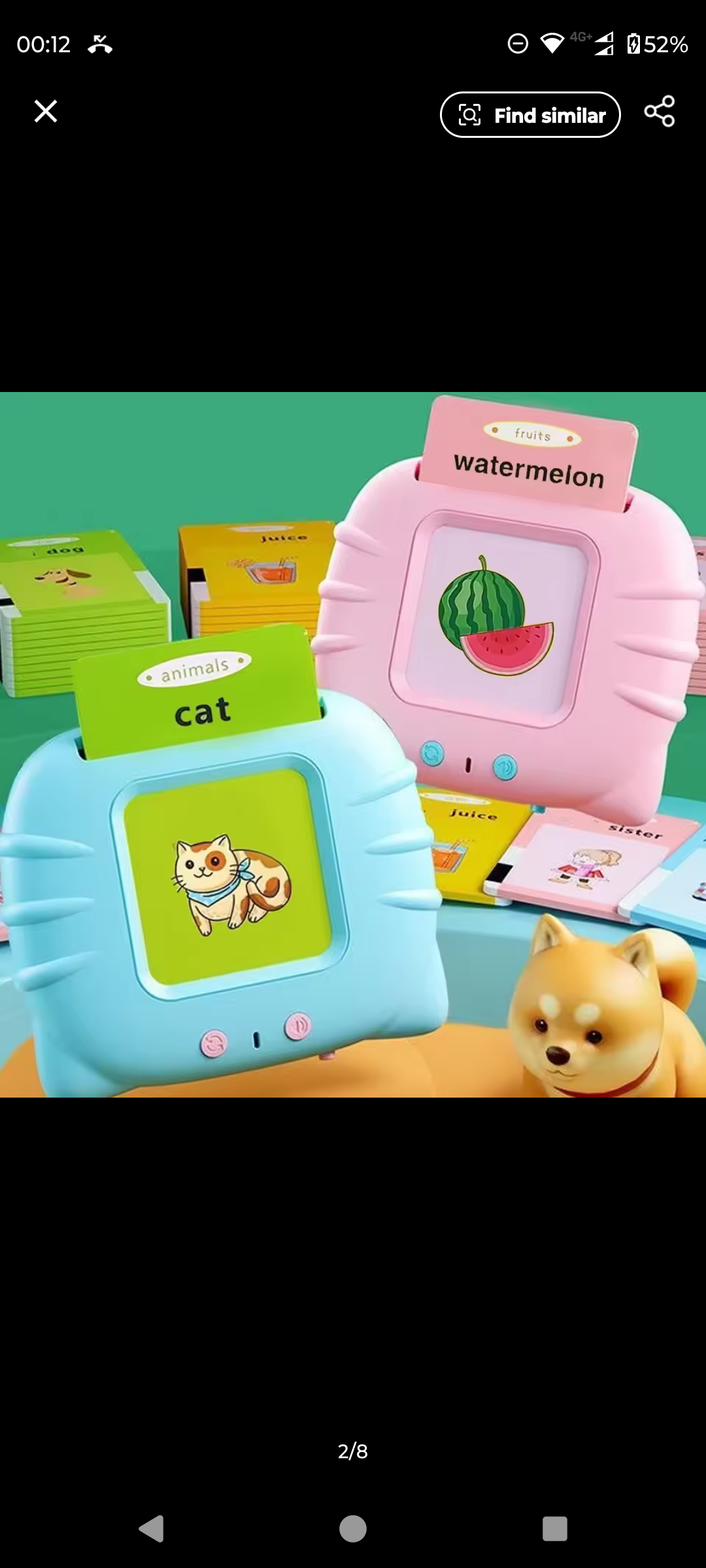 Brinquedo áudio livro para educação infantil