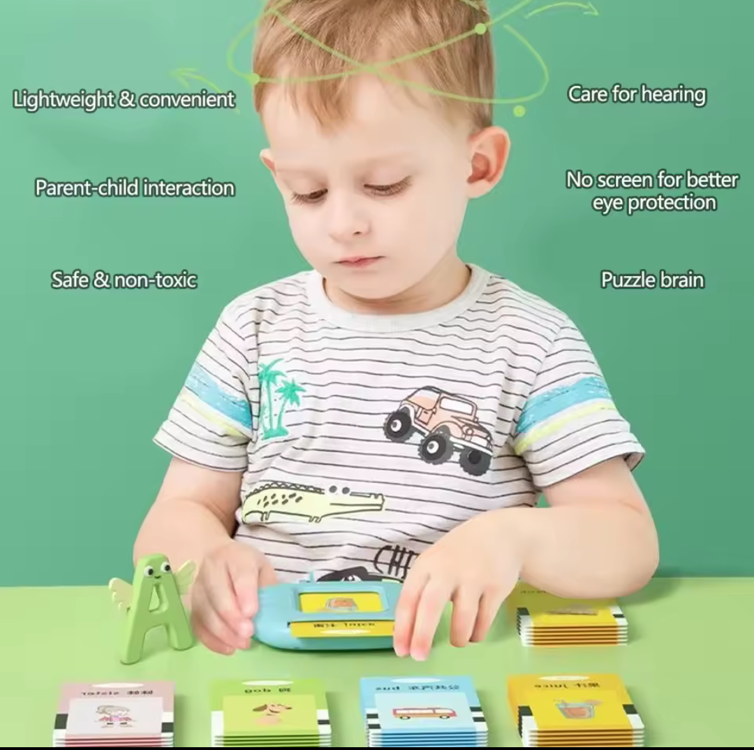 Brinquedo áudio livro para educação infantil