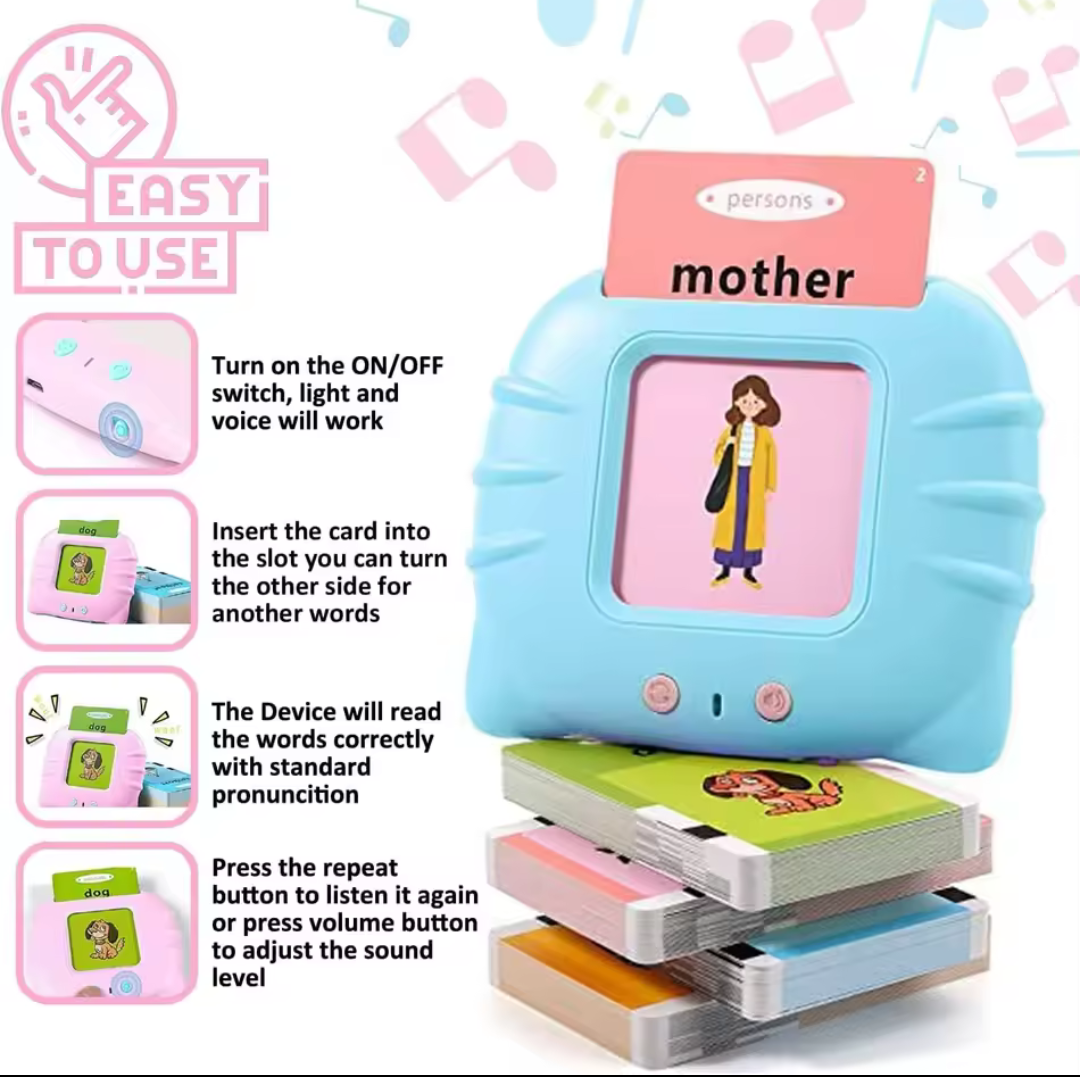 Brinquedo áudio livro para educação infantil